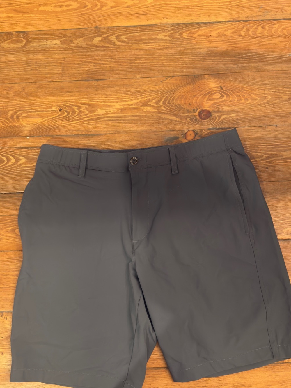 Under Armour Men's Charcoal Performance Flat-Front Shorts